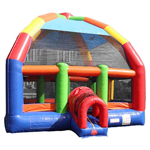 TentandTable Inflatable Bounce House for Kids 5-12 Large, Commercial Grade Bouncy Castle for Adults, Jump House, Includes Electric Air Blower, 22' L x 22' W x 18' H, Big Bubba Rainbow